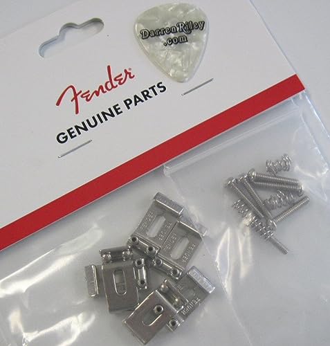 Fender American Standard 2008 Stratocaster Bridge Saddles - Steel with Nickel Finish - image 2