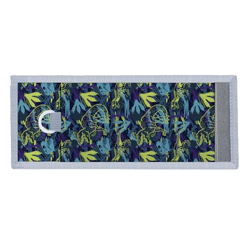 Kids Trifold Wallet for Boys 4-12Years, Velcro Wallet with Card Holders, Perfect Children's Birthday Gift - Toddler Wallet for Boys, Trifold Wallet for Kids (dinosaur)4