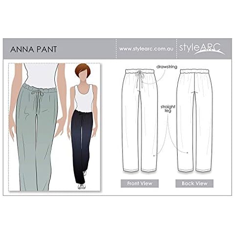 Style Arc Anna Pant Sewing Pattern for Sizes 18-30 Cover