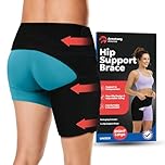 Hip Brace Thigh Compression Sleeve | Sciatica Pain Relief | Hamstring & Groin Compression Sleeve Wrap for Sciatic Nerve Relief | Hip Support Brace for Women & Men | (LARGE/RIGHT)