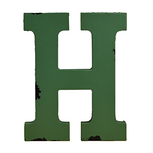 WINGONEER Multi-Color Wood Alphabet Letter Sign Name Kids Room Wedding Nursery Decoration - H
