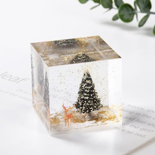 Table Art Déco Cube pour remplacer les décorations de Noël encombrantes et sombres