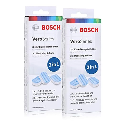 2x Bosch VeroSeries TCZ8002 Entkalkungstabletten 2in1 für Kaffeevollautomaten