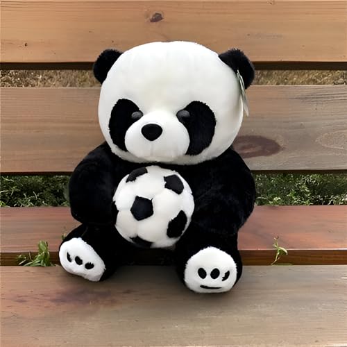 Image of Tickles Panda with Ball Soft Stuffed Plush Animal Toy for Kids Boys & Girls Birthday Gifts (Color: Black & White Size: 25 cm)