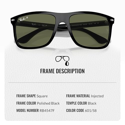 Ray-Ban RB4547 BOYFRIEND TWO Square Shaped Sunglasses for Men & Women with Official RAYBAN Eyewear Kit3