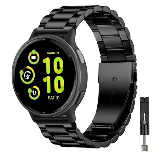 Correas metálicas de 20 mm para relojes Garmin miniatura 1
