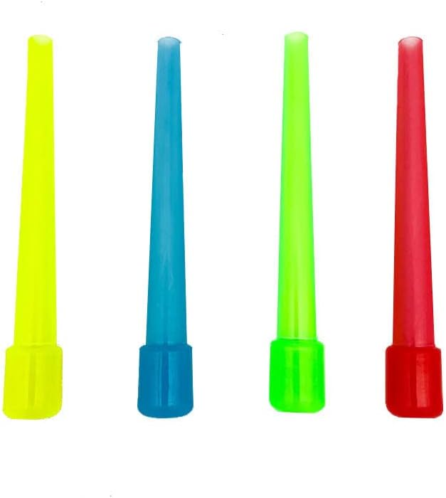 Miniatura 8 de Accesorios para cachimba, paquete de 100 piezas de culatas largas desechables, cada una empaquetada individualmente, piezas de cachimba de colores