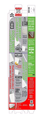 Pvc Slide On Door Sweep With Foam Draft Stopper/Sweep For Doors 1" - 1 3/4" Wide - 3 Ft Long (White) #TOP4