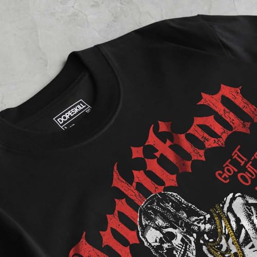 Image of DopeSkill Graphic Tee Streetwear Hip Hop Hypebeast Street Style Unisex T-Shirt Sneaker Colour Matching Shirts Horror Skeleton