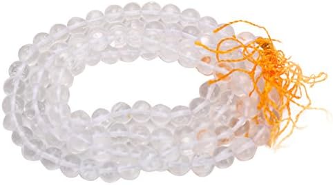 shreeji pooja pa Spatik Mala, 14 Cm , White