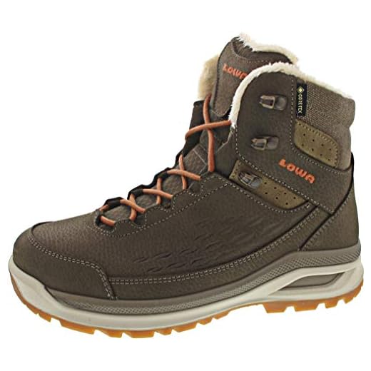 Lowa Damen Locarno Ice GTX MID Ws Trekking- & Wanderstiefel, Grau (Tortora 0436), 41.5 EU