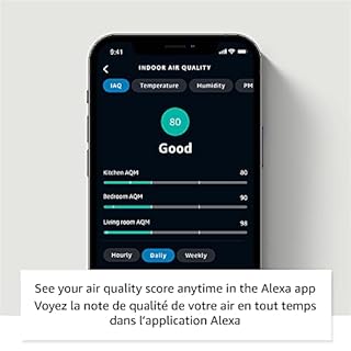 Amazon Smart Air Quality Monitor – Know your air, Works with Alexa