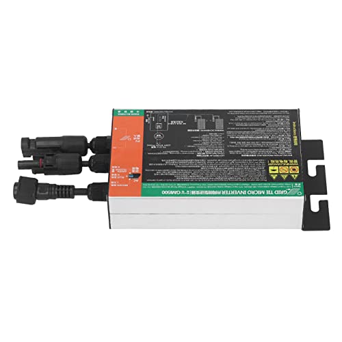 Solar Micro Inverter Power Grid Tie Microinverter MPPT Pure Sine Wave AC 120V for Control,Easy Operaiton Solar MicroInverter Wind Power Inverters (500W)