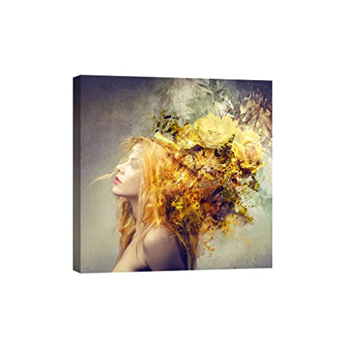 Peinture sur toile lumineuse de salon chambre coucher 80 cm