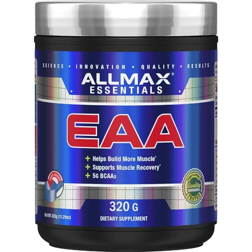 ALLMAX Essentials EAA, Unflavored - 320g Powder - Helps Build More Muscle & Support Recovery - 5g BCAAs - Vegan & Gluten Free - 30 Servings