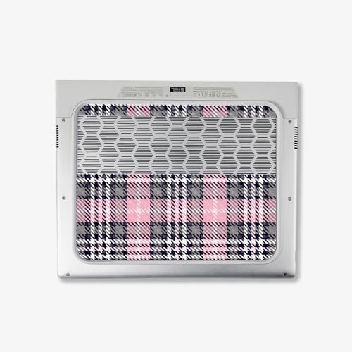 Image of MightySkins Carbon Fiber Skin Compatible with Alienware X14 R2 (2023) Full Wrap Kit - Pink Plaid | Protective, Durable Textured Carbon Fiber Finish | Easy to Apply & Change Styles | Made in The USA