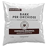 Kalapanta Bark Per Orchidee Linea Professionale, 2 Litri, Pezzatura 5-15 mm, Substrato a base di Corteccia di Pino Marittimo 100% Naturale, Ecologica Pronto all'uso