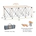 BORA Centipede 30in Folding Work Table Set - No Assembly 15-Strut Collapsible Table 6000lb Weight Limit - 4x8ft Mobile Work Station with Storage Bag, Foldable Work Bench Table - CK15S, Orange
