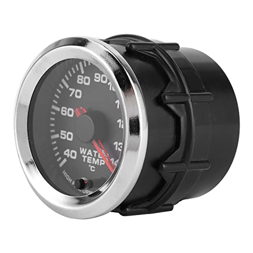 Matybobe ユニバーサルウォーター温度計52mm 7カラーLEDディスプレイ12V Wセンサー40-140℃