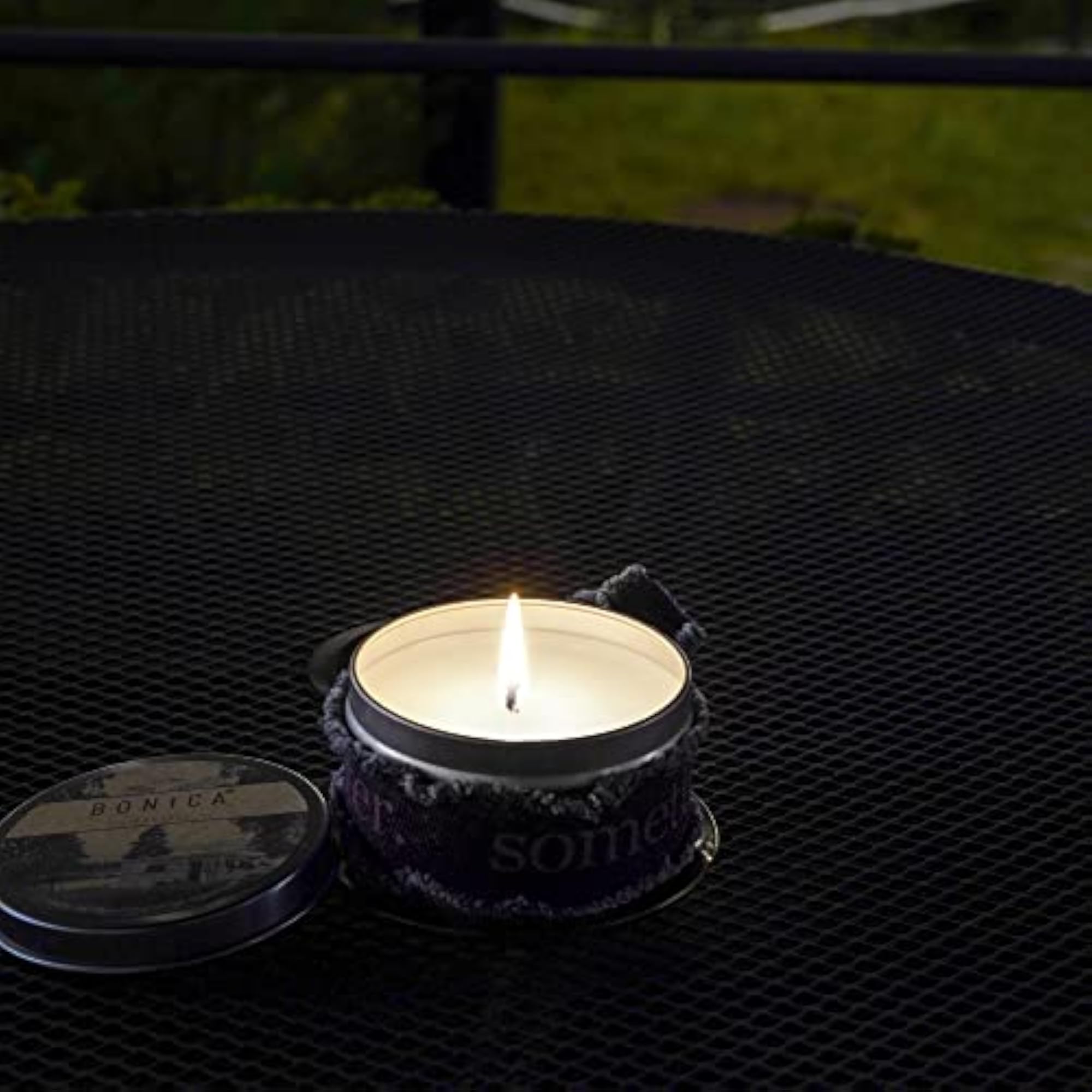 Flat White Scented Candle - Organic Tin Candle by Aromatherapists