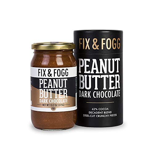 Dark Chocolate Peanut Butter, Chunky Chocolate Gourmet Peanut Spread, Keto Friendly, Low Sugar and No Additives, Non-GMO, 13.2oz – Fix and Fogg Dark Chocolate Peanut Butter, Chunky Chocolate Gourmet Peanut Spread, Keto Friendly, Low Sugar and No Additives, Non-GMO, 13.2oz – Fix and Fogg