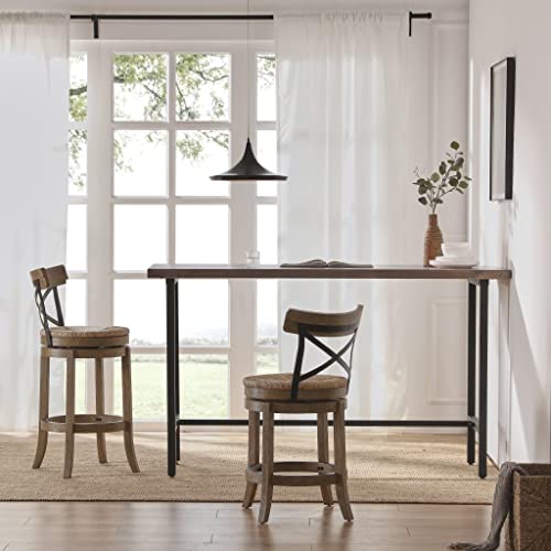 Boraam Myrtle Counter Height Stool, 24-Inch, Wheat Wire-Brush #TOP1