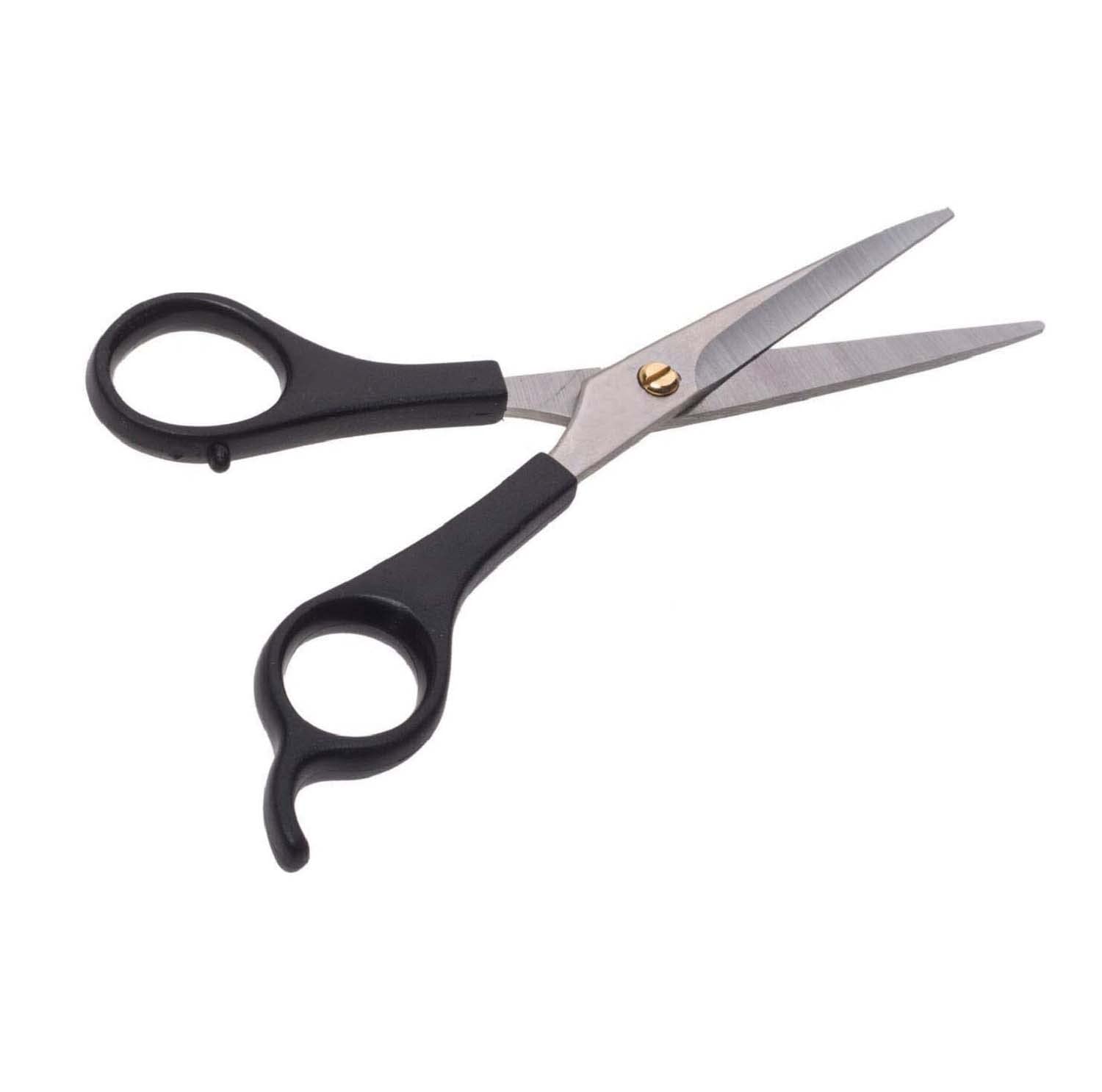 Professional hair cutting scissors for salon barber iconic scissor men women, can be used for beard moustache nose hair trimming, shaving haircut, mustache scissor for men, size 6.5 inch