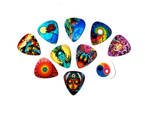 Searay Premium Guitar Picks (Meditation Package) (10 medium picks in a packet)