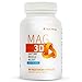 Mag 3D - Daytime Muscle Relaxation Supplement (Non-Drowsy) with Magnesium Malate for Natural Muscle Cramp and Spasm Relief, 90 Capsules