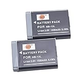 DSTE 2PCS NB-13L NB13L Li-Ion Battery Compatible with Canon PowerShot G5X, G7X, G9X, G5 X Mark II, G7X Mark II, G9X Mark II, SX740 HS, SX720 HS - Image 2