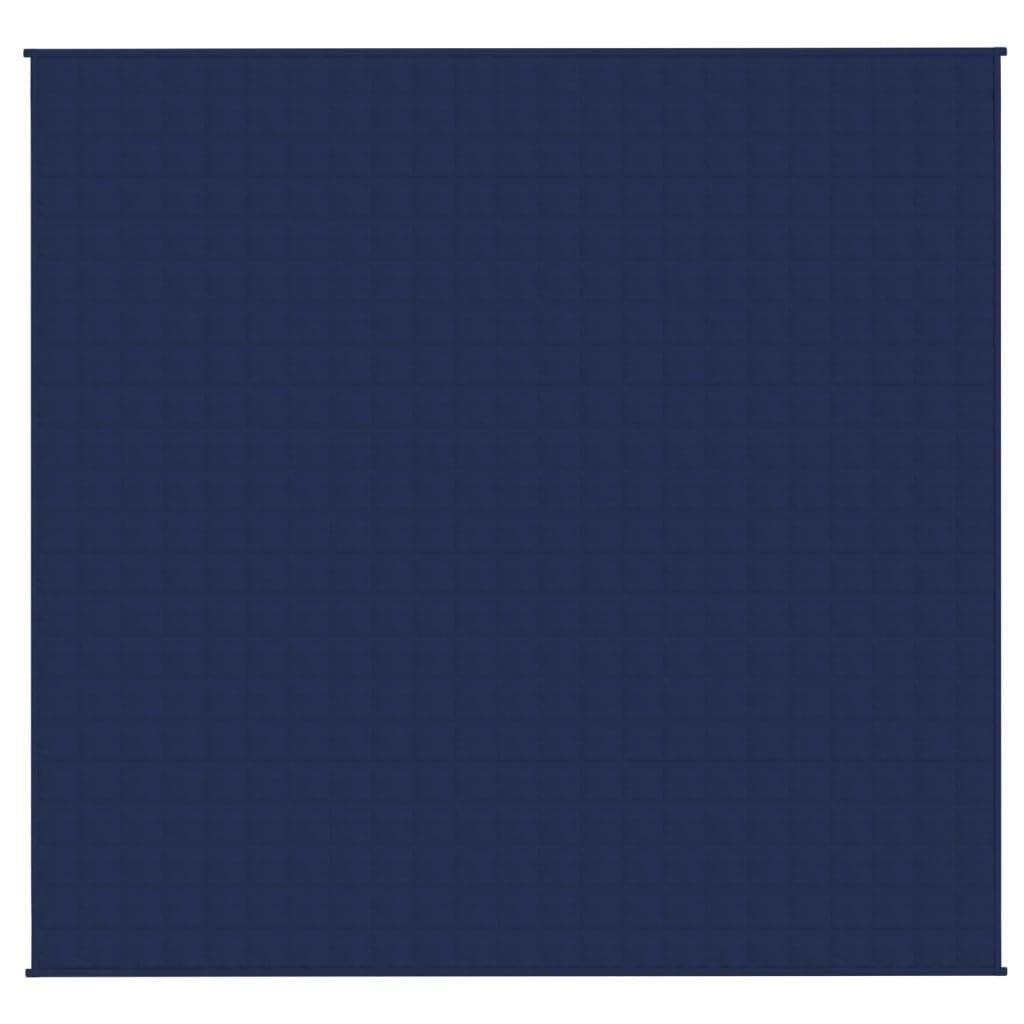 Manta con peso azul, 11 kg, manta de relajación, transpirable, manta pesada para dormir profundo, manta antiestrés, 220 x 240 cm, tela