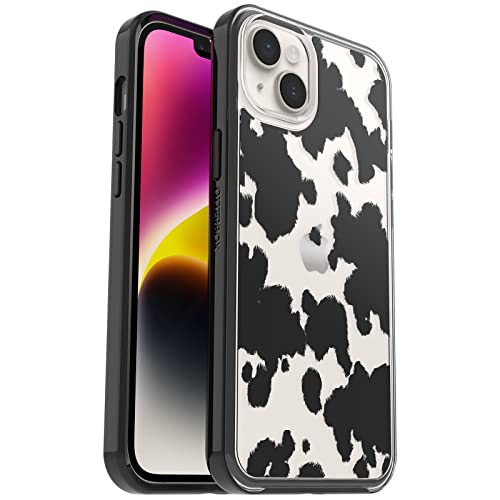 OtterBox Symmetry Clear Hülle für iPhone 14 Plus, stoßfest, sturzsicher, schützende dünne, 3X getestet nach Militärstandard, Cow Print – Ansicht 1