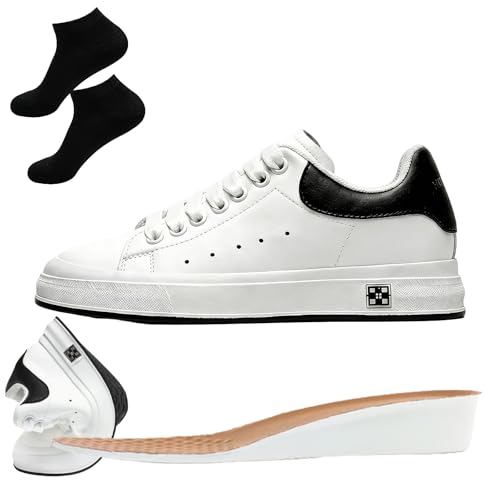 Logchci Morenzio Height Increasing Shoes Boost Your Height (+2.4 +3.1) Lightweight Breathable Non-Slip Shoes (2.4 Lift Adult Men 9.5 Numeric US Footwear Size System Medium)