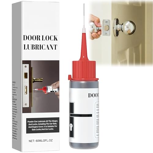 Graphite Lock Lubricant Spray - Silicone Spray Lubricant for Doors, Graphite Powder for Locks - Gra-phite Lock Cylinder Lubricants Powder, Dry Lube for Locks, Sprays Grease & Treadmill Lubricants Oil