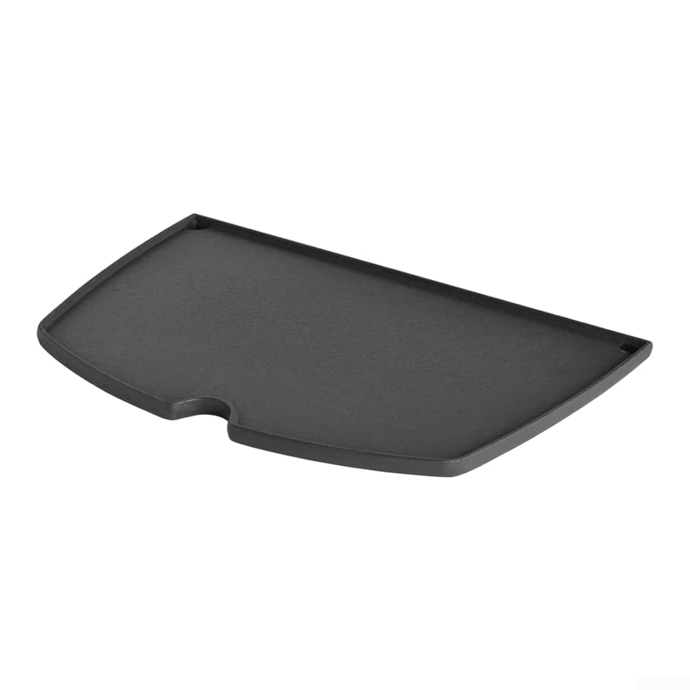 Piastra di cottura in ghisa, per griglie Weber Q100 Q1000 Q1200 Q1400, piastra antiaderente smaltata, con bordi rialzati, ricambio per barbecue, parte 6558, 32,5 x 24 x 3,5 cm