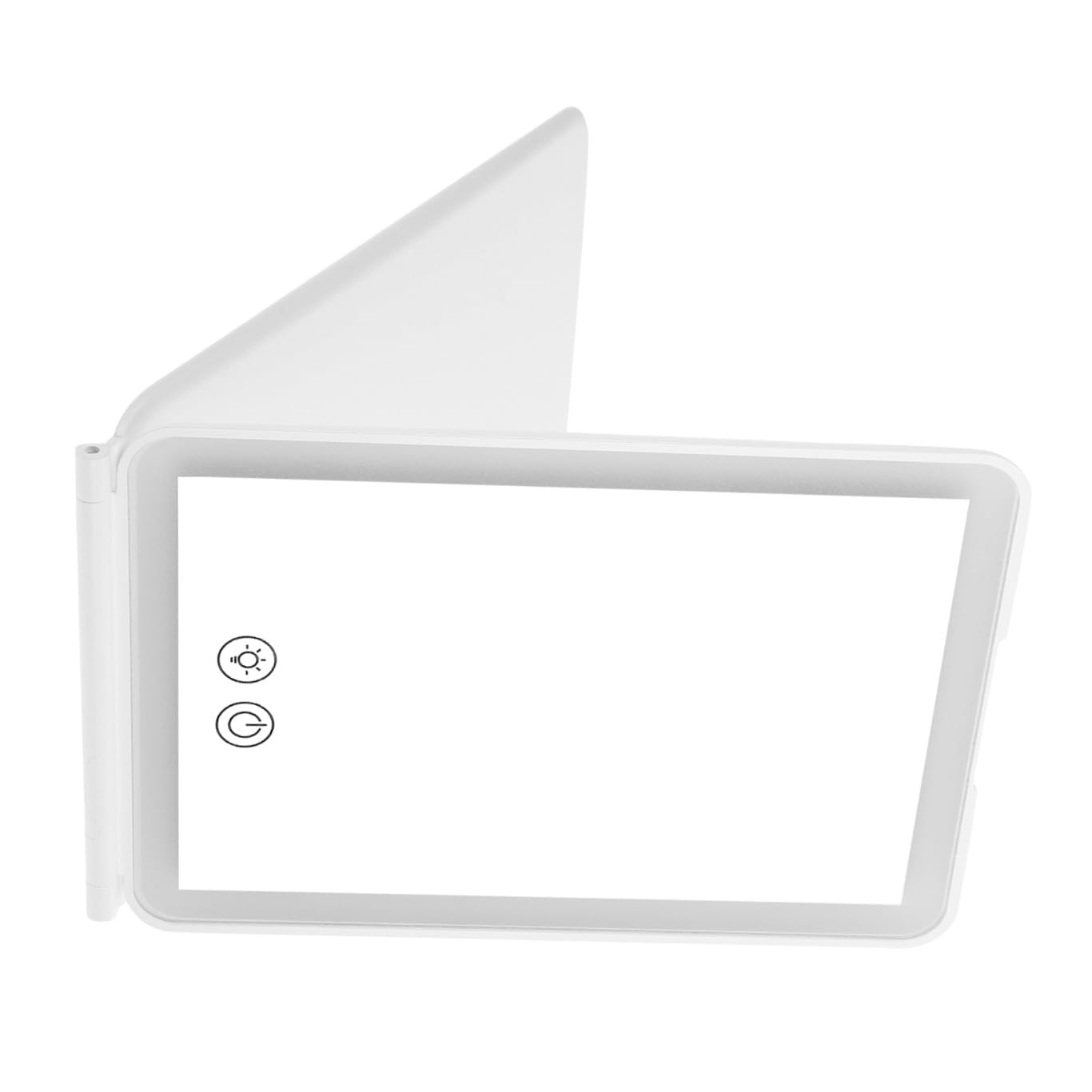 Miroir de maquillage pliable LED rechargeable miroir de table compact blanc lumineux bureau