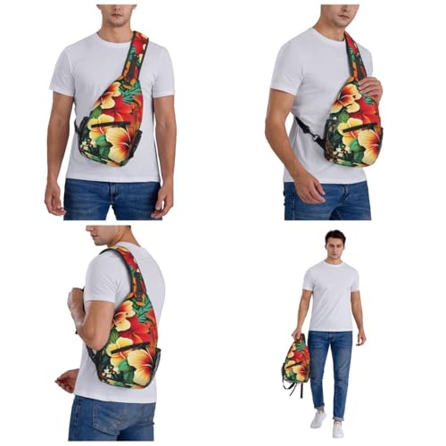 Mochila de Pecho Tipo Sling Negra para Senderismo miniatura 7