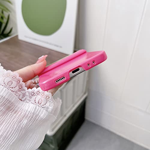 Z Flip 3 Case With Hinge For Samsung Galaxy Z Flip 3 5G Case Gradient Color Glossy Full Protection Women Men Hard Shockproof Cute Heavy Duty Phone Case For Samsung Z Flip 3 Cover (Lemon Rose,Z Flip3) #TOP6