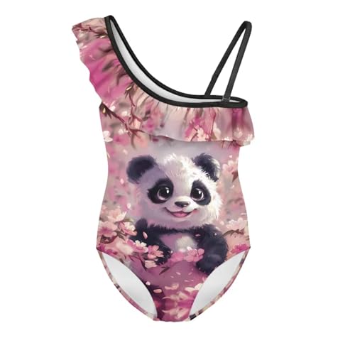 Cute One Piece Swimsuit for Teen Girls Casual Summer Bathing Suit Trendy One-Shoulder Ruffle Swimwear3