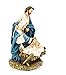Christmas Nativity Music Box Statue – One Piece Holy Family Figurine with “O Come All Ye Faithful” Melody, 7.5” Tabletop Religious Décor with Ornament & Prayer Card Gift Set