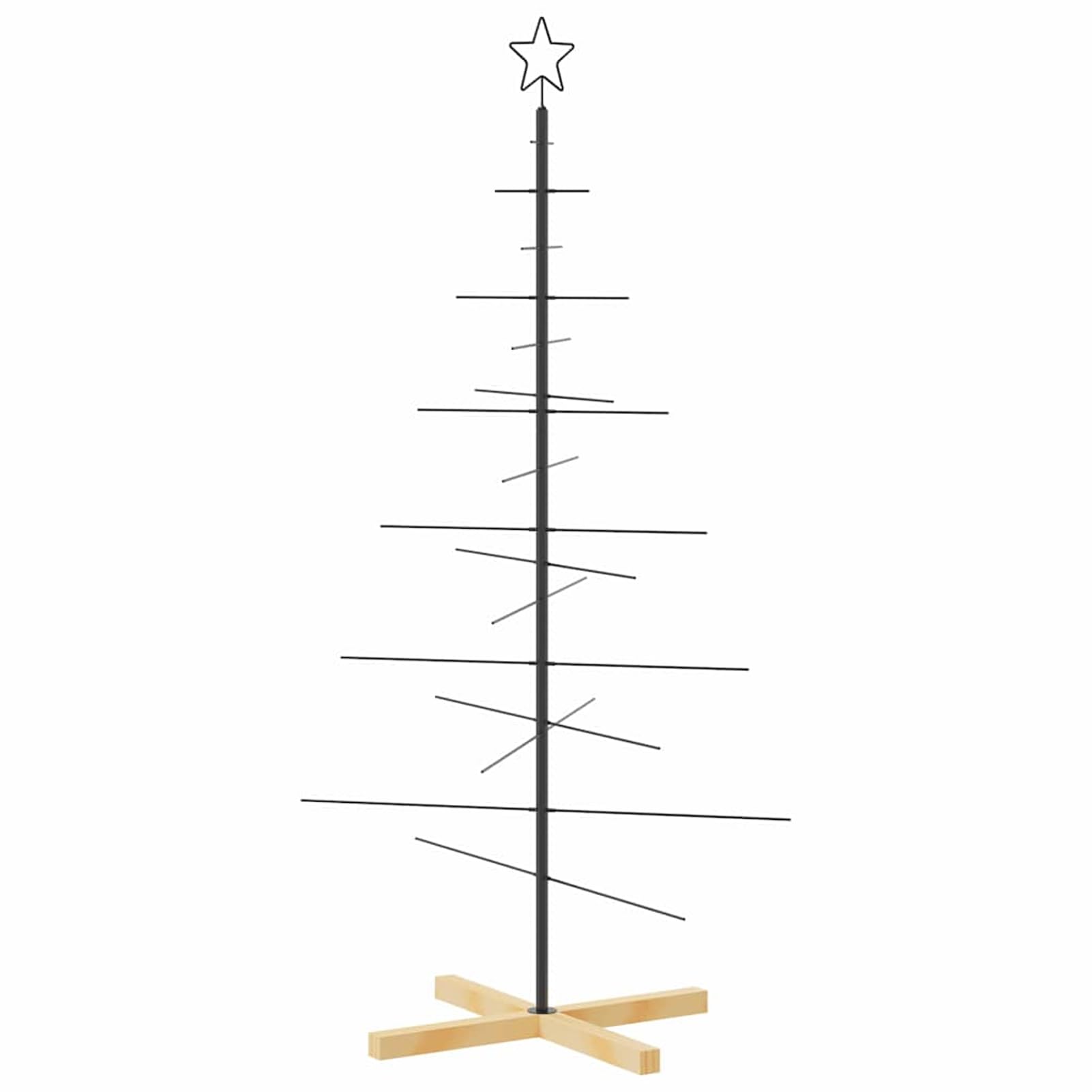 Gecheer Árbol de Navidad Rosa 210 cm PVC con Luces LED Blancas cálidas y Montaje Sencillo, Interiores y Exteriores protegidos.
