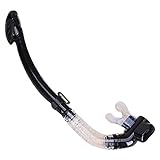 ✱SKAISK-SKAISK Silicona negra Tubo respirador Totalmente seco Equipo de Snorkel Set Snorkeling Kit Deportes subacuáticos