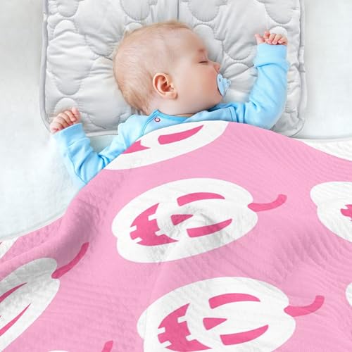 Burbuja Halloween Pumpkins Baby Blanket for Boys Girls, Nursery Soft Warm Swaddling Receiving Baby Blankets, 30x40 in Toddler Blanket4