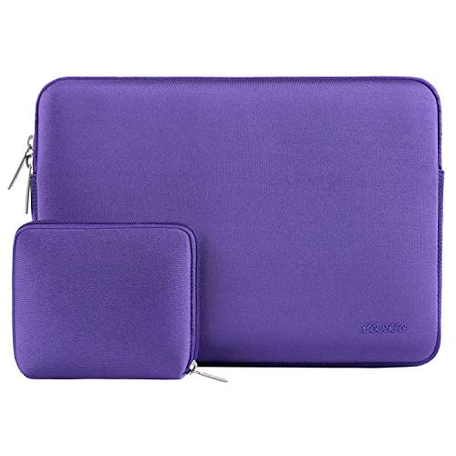 MOSISO Laptop Case 13.3 inch, 13-13.3 inch Laptop Sleeve Bag Compatible with MacBook Air/Pro 13/Pro 14 M5 M4 M3 M2 M1, HP Dell ASUS Lenovo, Neoprene Computer Sleeve Bag with Small Case, Ultra Violet