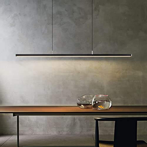 Lampe à suspension linéaire LED blanche 150cm avec télécommande LWX