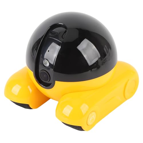 Sxhlseller Robot de Cámara Inteligente de Doble Lente de 4MP con Ruedas, Vista Remota WiFi HD 1080p, Seguimiento de Movimiento y Charla Bidireccional, Vigilancia Móvil Al Aire Libre para el