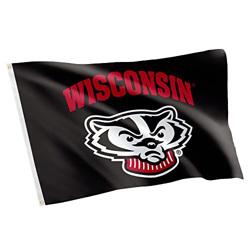 Desert Cactus University of Wisconsin Flag Badgers UW Madison Banners 100% Polyester Indoor Outdoor 3x5 feet Flags (Design 7)