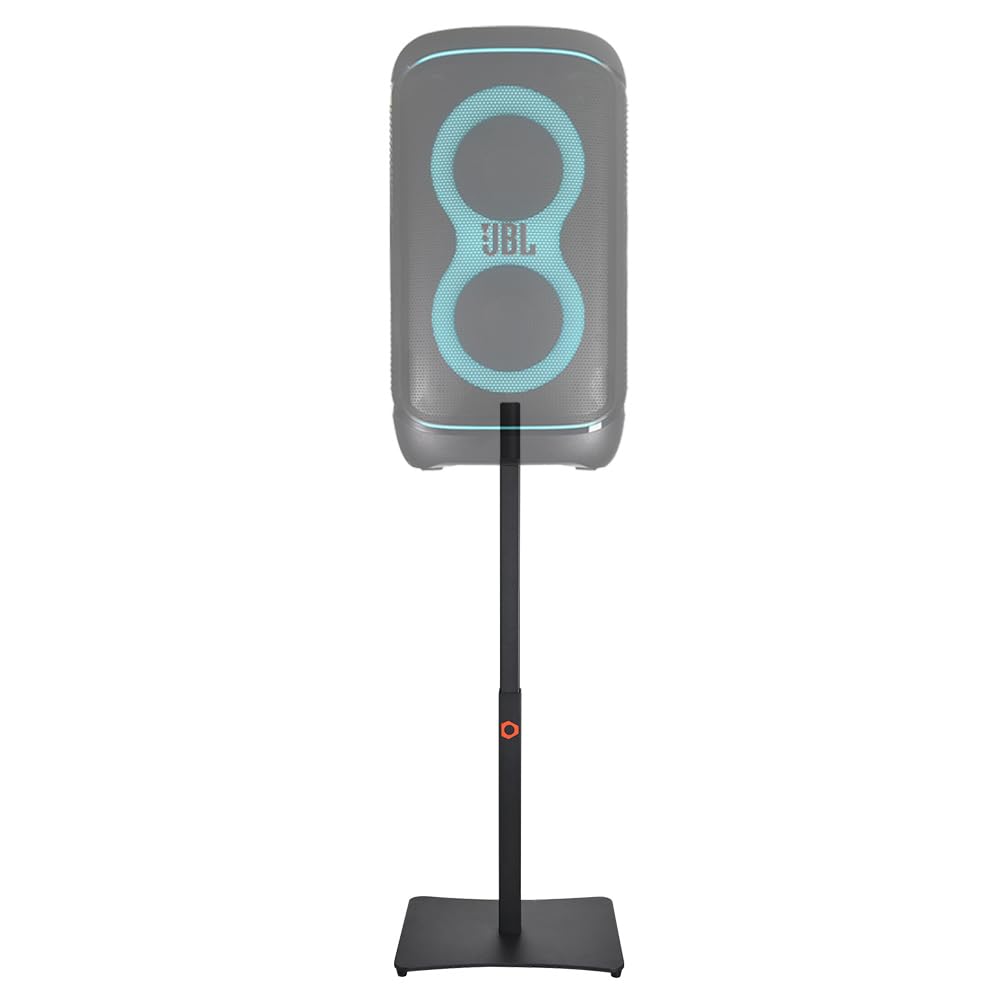 Support Enceinte Robuste pour JBL PartyBox 520/310/110/100, Acier Résistant, Hauteur Ajustable, Rotation 360°, Base Antidérapante, pour PartyBox Club 120/Stage 320 – 1 Pièce (Support Seul)