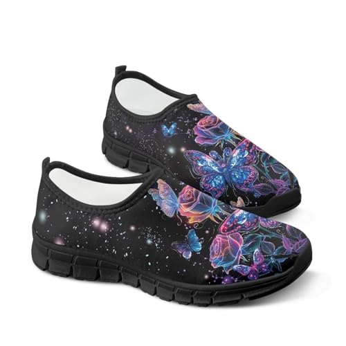 Image of Womens Slip On Walking Shoes Non Slip Loafer Breathable Holiday Travel Shoe Lightweight Casual Low Top Sneakers SizeUS 5.5-11.5