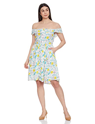 Image of Women's Cotton A-Line Knee-Length Dress